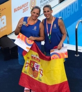 Esther e Iciar 4ª en el Mundial Máster de sincronizada, Budapest 2017