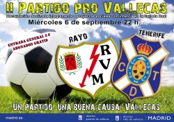Partido benéfico Pro-Vallecas, a favor de proyectos infantiles en Cañada Real