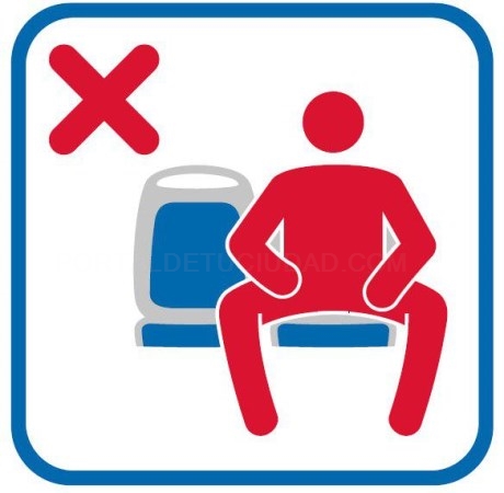 EMT Madrid amplía su señalización a bordo del autobús para evitar el “manspreading”