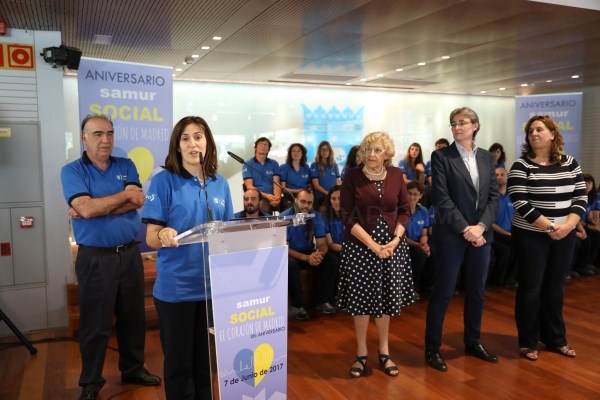 Entrega de los premios “El Corazón de Madrid” al SAMUR en el Pabellón de los Jardines de Cecilio Rodríguez en El Retiro.