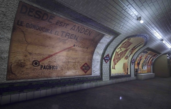 El antiguo vestíbulo de la estación de Metro de Pacífico abre sus puertas al público