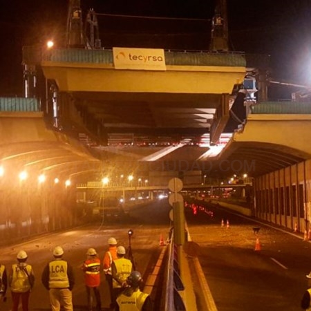 Las obras en el puente de la avenida del Mediterráneo se prolongan hasta noviembre
