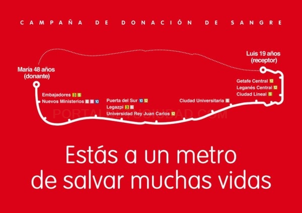‘Estás a un metro de salvar muchas vidas’. Dona sangre