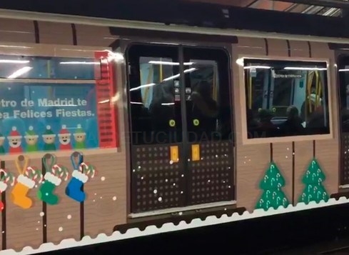 Tren de la Navidad, un tren de Metro cargado de actividades solidarias, culturales y de ocio para felicitar las fiestas