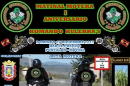 MATINAL MOTERA I ANIVERSARIO KOMANDO KULEBRA'S