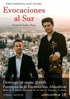 Recital de violín y piano de Calio Alonso y Pablo Martos, Evocaciones al Sur.