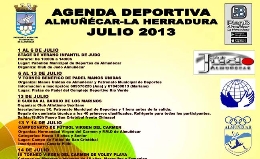 Programación de Actividades del Patronato Municipal de Deportes de Almuñécar Julio 2013
