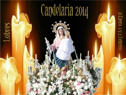 Programa de actos Ntra. Sra. de La Candelaria