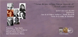 Espectáculo musical: “Versos de otro tiempo. Nuevas voces del 27”.