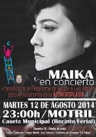 Concierto solidario de Mayka a beneficio de la plataforma Luis Alberto
