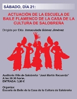 Actuación de la Escuela de Baile Flamenco de la Casa de la Cultura