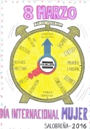 “Un reloj para la igualdad”, gana el premio del concurso de carteles para el 8 de marzo