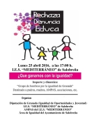Salobreña acoge una charla sobre igualdad impartida por una asociación de hombres