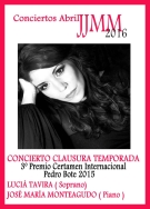 Un concierto de canto y piano cierra este lunes la temporada de conciertos de Juventudes Musicales de Almuñécar