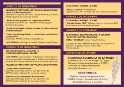 Órgiva programa diversos actos para conmemorar el Día Internacional contra la violencia hacia las mujeres