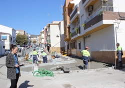 Avanzan a buen ritmo las obras de mejora del entorno de la Rambla del Carmen