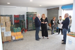 La alcaldesa visita las instalaciones del Banco de Alimentos tras las reformas realizadas en sus locales