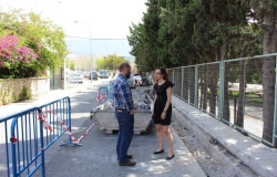 El Ayuntamiento acomete obras de mejora del acerado en la calle Cuartel de Simancas