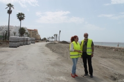 Dan comienzo las obras para finalizar la remodelación del paseo marítimo de Salobreña