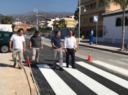 Finalizada la primera fase de las obras de renovación de la red hidráulica en el Paseo de La Herradura.