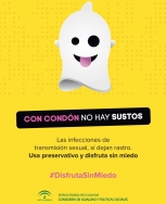 La campaña ‘Con condón no hay sustos DisfrutaSinMiedo’ conciencia a los jóvenes sobre la importancia del uso del preservativo