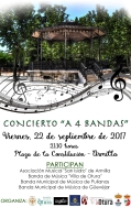 La Plaza del Ayuntamiento de Armilla acogerá a 250 músicos en el concierto “A cuatro bandas”
