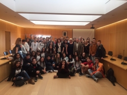 Alumnos polacos de un programa de intercambio del IES Alpujarra conocen Órgiva