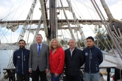 El Galeón Andalucía, réplica de una nave del siglo XVII, puede ser visitado desde este jueves en el Puerto de Motril