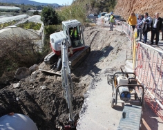 Las obras de la carretera de Los Tablones avanzan a buen ritmo