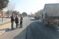 DAN COMIENZO LAS OBRAS DE ASFALTADO DEL VIAL PLAYA DE SALOBREÑA