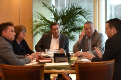 Visita del presidente del Puerto de Motril a Diputación