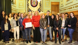 La alcaldesa recibe a un grupo de profesores provenientes de Finlandia, Grecia, Italia y Málaga que visitan Motril dentro del programa Erasmus+