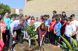 El CEIP Francisco Mejías reivindica la figura de la mujer en la sociedad y en la cultura a través de la plantación del Naranjo de la Igualdad