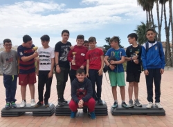 Los chicos del Colegio San Miguel, campeones de las II Jornadas de Natación Escolar de Almuñécar
