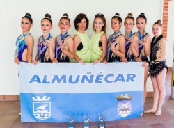 La gimnasia rítmica sexitana se hace con tres metales en el Andaluz Copa y Precopa