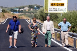 Diputación mejora el firme de la carretera entre Güevéjar y Calicasas