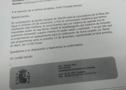 La subdelegada del gobierno vuelve a dejar ‘tirada’ a la Mesa del Agua de Almuñécar