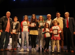 Hasta en una docena de podios protagonizaron los ciclistas sexitanos en la Gala Provincial de Ciclismo