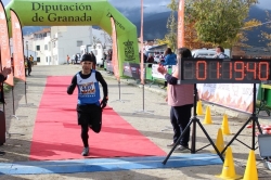 GRAN PODIO PARA JAVI EN EL III MINI-TRAIL BOSQUE DEL CAMARATE EN LUGROS ( GUADIX, GRANADA. )