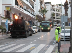 Arrancan las obras de pavimentación de varios viales en La Herradura