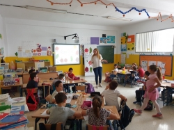 El programa “ComeSano” de SAT Campos de Granada visita el CEIP Virgen del Mar de Calahonda