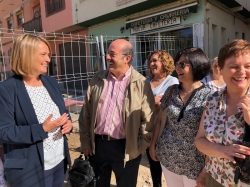 García Chamorro afirma que “ya  no valen más excusas” para acabar  las obras de la calle Ancha