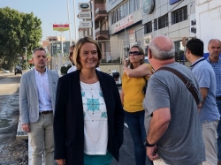 La alcaldesa visita la obra del polígono industrial del Vadillo que concluirá la próxima semana