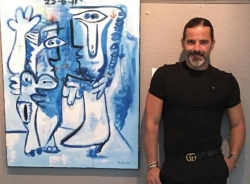 El pintor José María Bea presenta una exposición Kubic en la Casa de la Cultura de Almuñécar