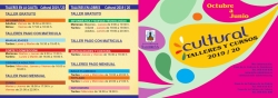 Este lunes día 16 comienza el plazo de inscripción de los Talleres de ‘El Cultural’
