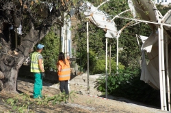 Someten a un proceso de limpieza manual el yacimiento arqueológico de Puente de Noy