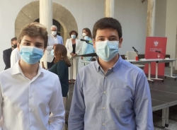 Los alumnos del IES Antigua Sexi de Almuñécar, Abel Raimundo de Haro y Carlos Pérez, homenajeados por Universidad de Granada