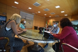 Visita de la nueva presidenta del Consejo Social de la Universidad de Granada