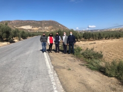 El diputado de Obras Públicas visita Dehesas de Guadix, Alicún de Ortega y Villanueva de las Torres