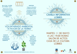 Lobres recibirá  información sobre el grupo de voluntariado ambiental “A favor de la tierra”